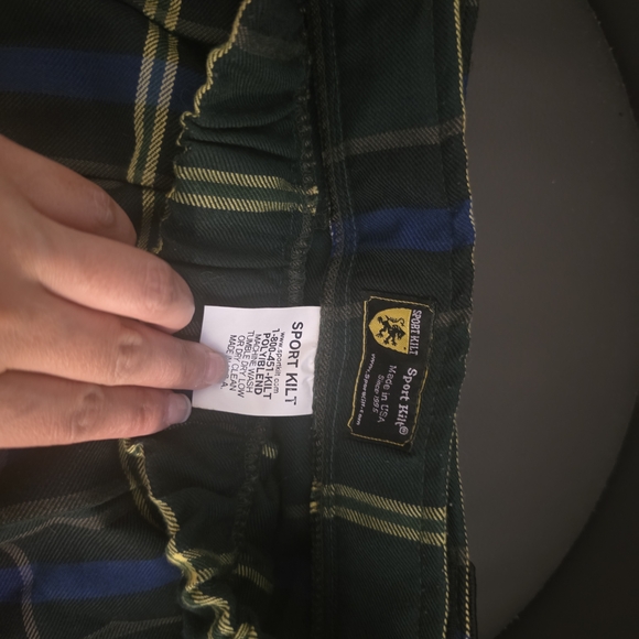 Blue and Yellow Sport Kilt - Picture 2 of 3